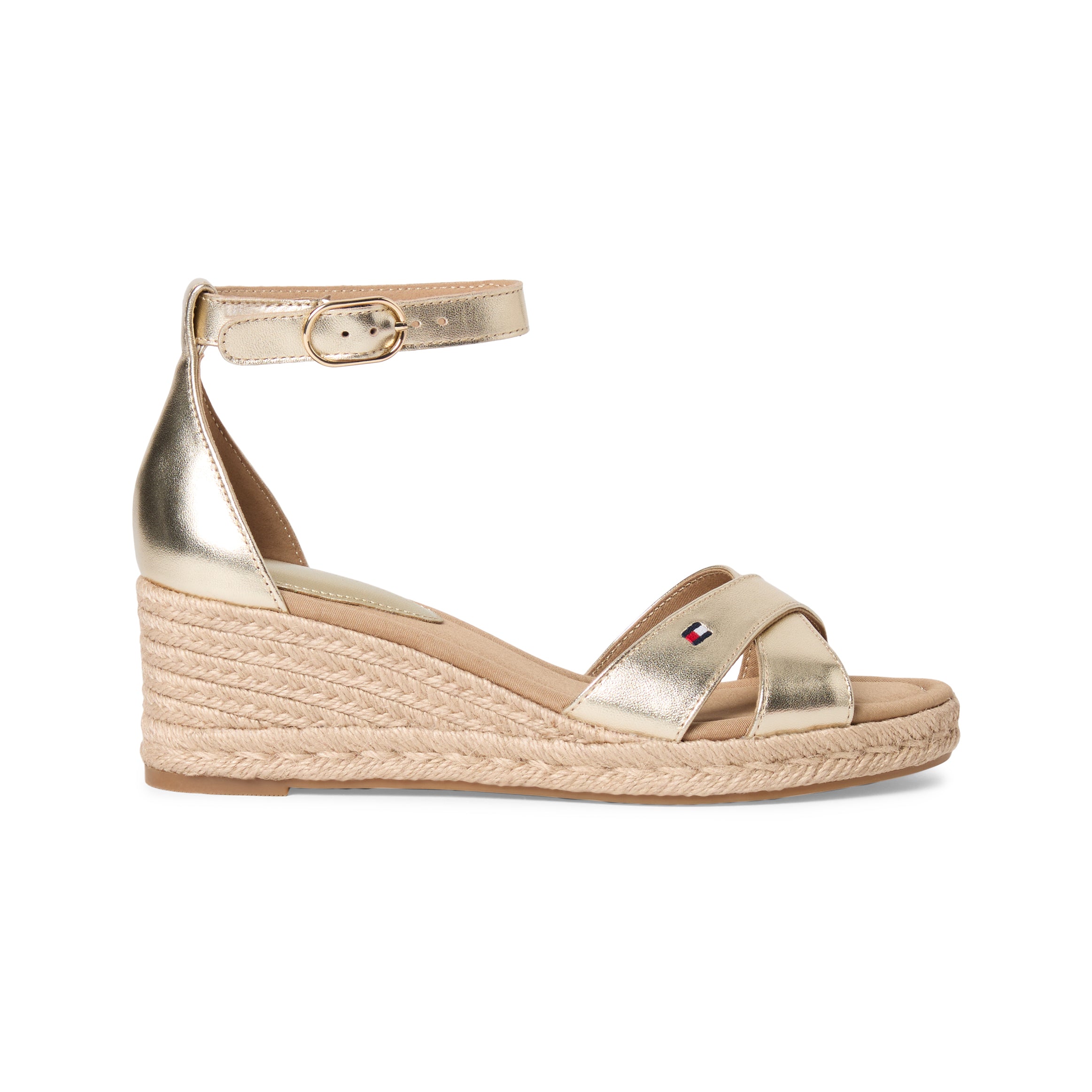 Tommy Hilfiger MID WEDGE Womens Wedge Sandals Gold