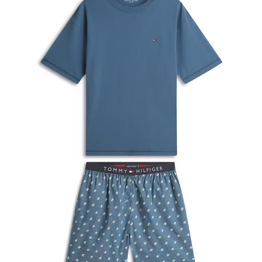 Tommy Hilfiger SS WOVEN SHORT PRINT Mens Pyjama Set Multicoloured