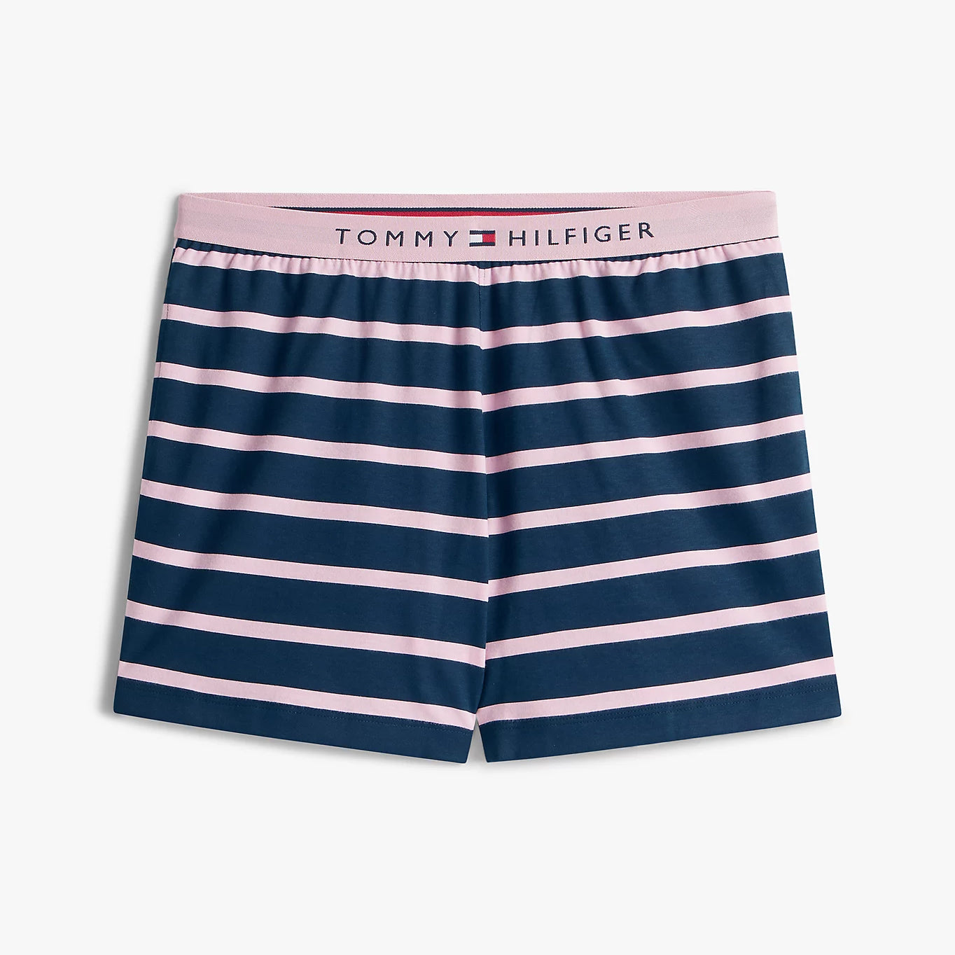 Tommy Hilfiger Womens Short Sleeve Pyjama Short Set Navy Stripe