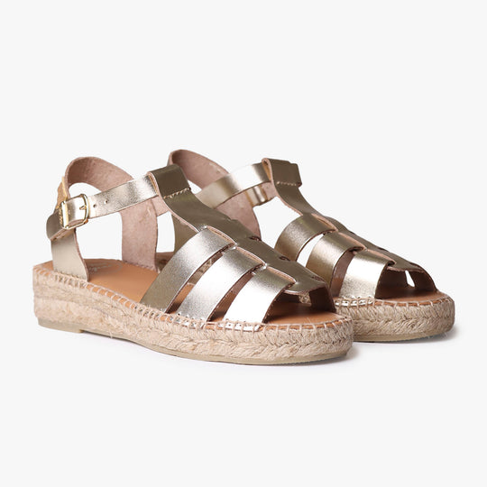 Toni Pons EMMA Womens Espadrille Sandals Platinum