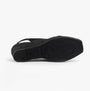 Toni Pons FIORE Womens Sandals Black bottom view, showcasing the rubber sole detail.