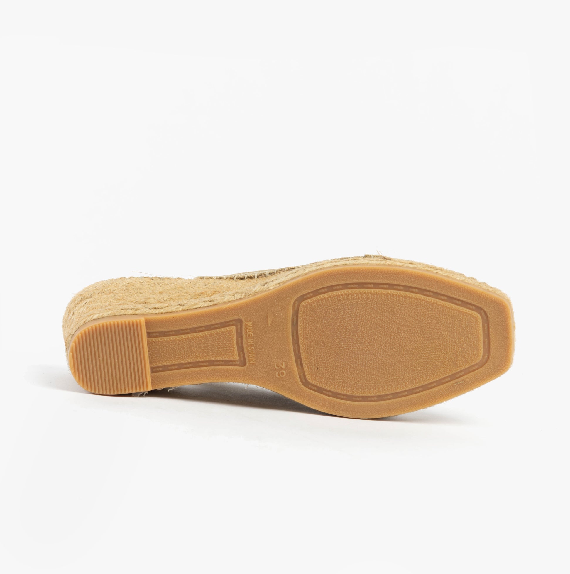 Toni Pons FIORE Womens Sandals Platinum bottom view showing rubber sole and wedge heel design.