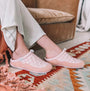 Toni Pons MEL-UM Womens Slippers Nude side view on model's feet, showing lightweight comfort and slip-on design.