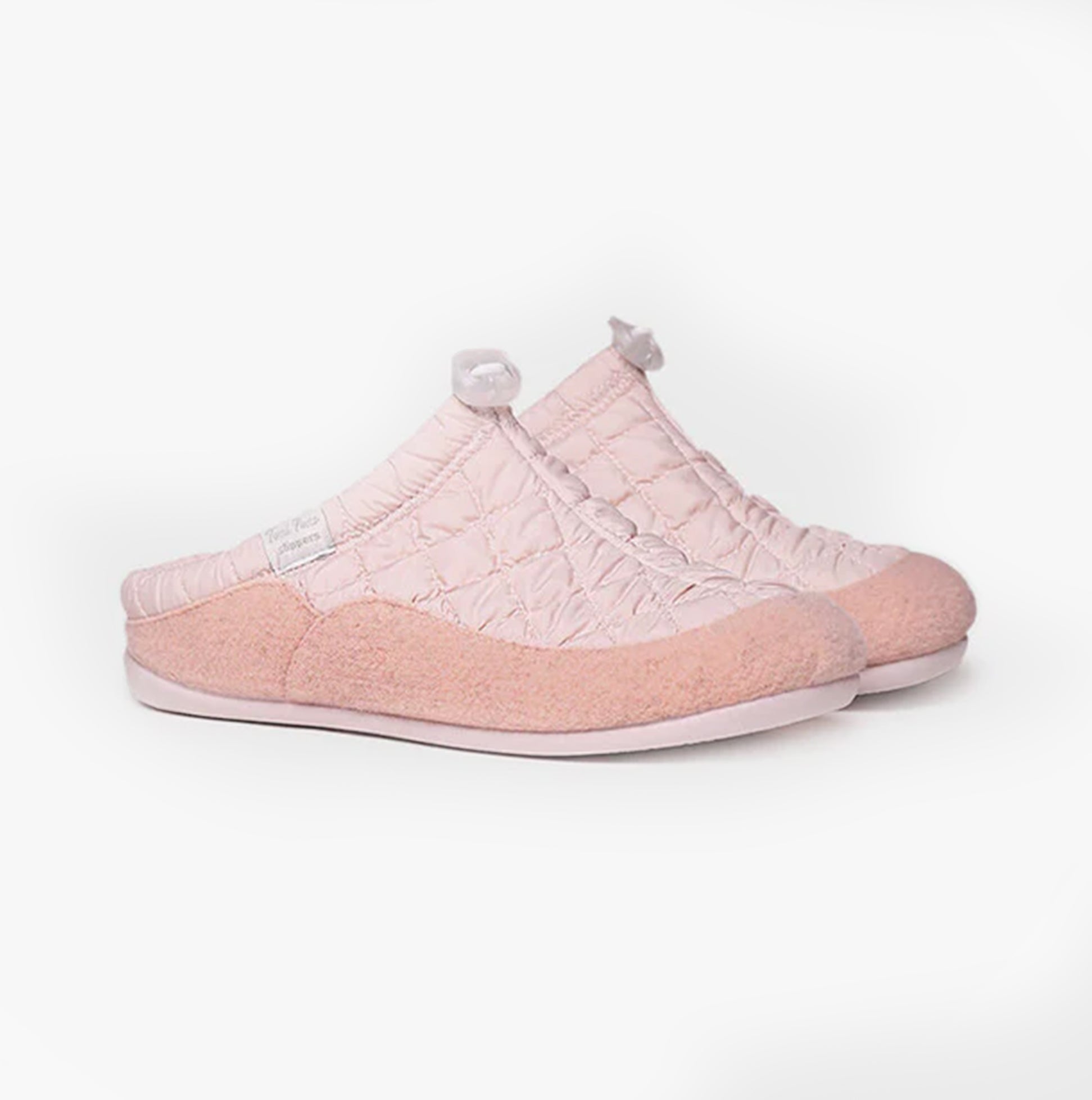 Toni Pons MEL-UM Womens Slippers Nude side view showing soft pink mules with round toe and slip-on design.