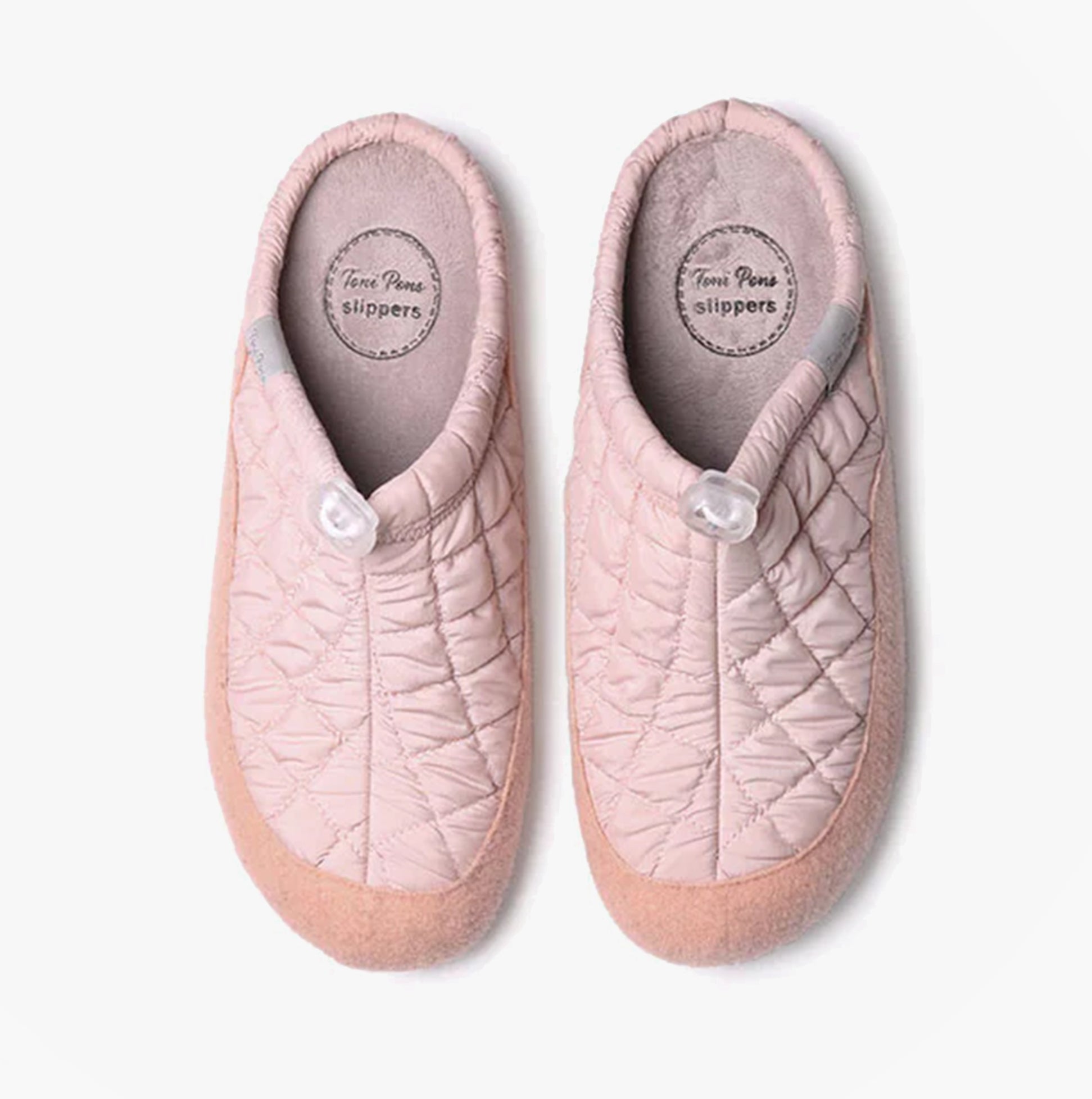Toni Pons MEL-UM Womens Slippers Nude top view, featuring round toe and slip-on design for comfort.