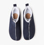 Toni Pons MOSCU-BD Womens Slippers Mari top view of navy slipper boots with faux fur lining.