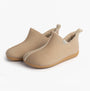 Toni Pons MOSCU-BD Womens Boot Slippers Beige side view showcasing soft fabric and faux fur lining.