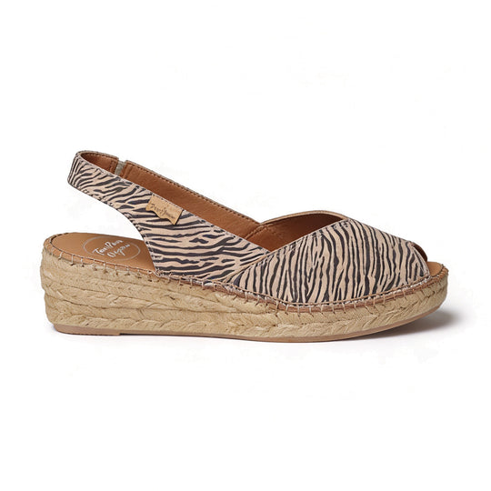Toni Pons BERNIA-P Womens Wedge Sandals Zebra