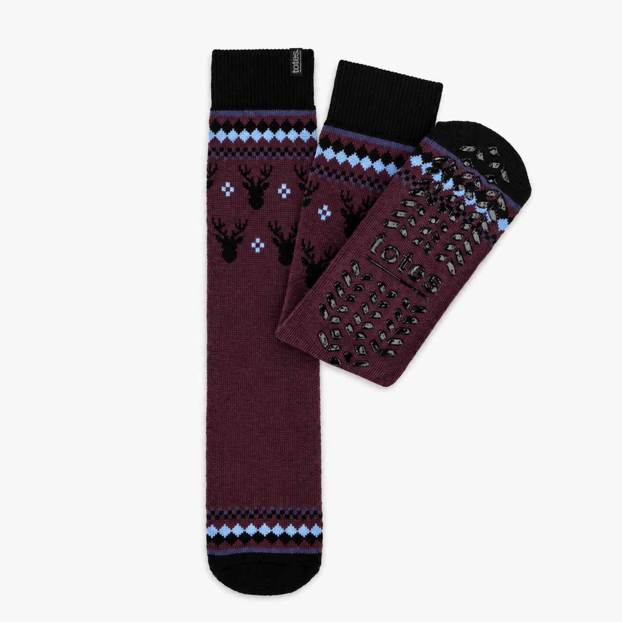 Totes Toasties ORIGINAL SLIPPER SOCKS Mens Slipper Socks Stag