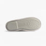 Totes Isotoner SPARKLE KNIT Womens Boot Slippers Light Grey bottom view showing sole design and texture.