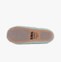 Totes Isotoner POPCORN BALLET Womens Ballerina Slippers Mint bottom view showing textured sole design and brand logo.