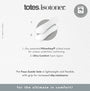 Totes Isotoner POPCORN BALLET Womens Ballerina Slippers Natural Check insole detailing and features with PillowStep cushioning.