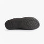 Totes Isotoner SQUARE PATTERNED SMART MULE Mens Mule Slippers Grey bottom view showcasing the sole design.