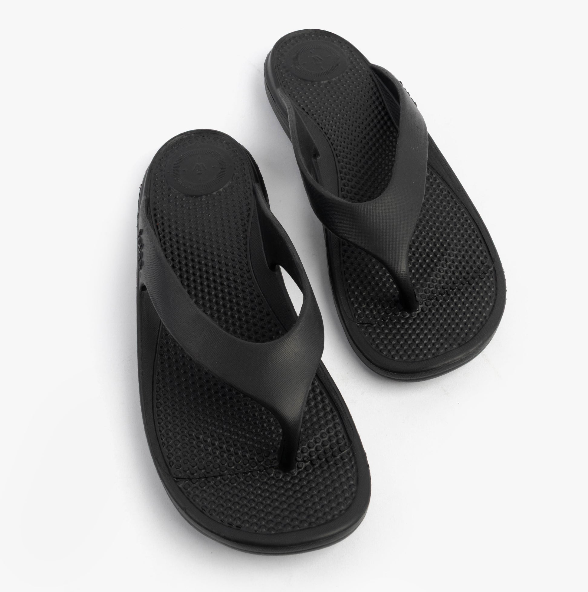 0350FBLK Womens Toe Post Sandals Black