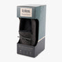 Totes Toasties SUEDETTE MOCCASIN Slippers WITH FAUX FUR LINING Mens Grey in gift box side view.