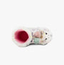 Totes Toasties MULTI FAUX FUR BOOT Slippers Kids Multi top view of cozy slipper featuring a cute design with pom-poms.