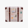 Totes Toasties MULTI FAUX FUR BOOT Slippers Kids Multi packaging view with fun stickers and branding.