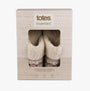 Totes Toasties FAIR ISLE KNIT MULE Slippers Womens Fairisle in gift box, featuring soft faux fur and cozy design.