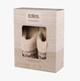 Totes Toasties FAIR ISLE KNIT MULE Slippers Womens Fairisle in gift box packaging, showcasing the slipper design and color.