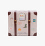 Totes Toasties TODDLER BOOTIES Kids Brown gift box front view with colorful stickers and label.