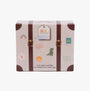 Totes Toasties TODDLER BOOTIES Kids Green packaging box front view with fun stickers and branding.