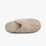 Totes Toasties VELOUR MULE Slippers Womens Taupe top view featuring soft faux fur lining and comfortable design.