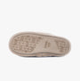 Totes Toasties VELOUR MULE Slippers Womens Taupe bottom view of slipper sole, showcasing texture and design.