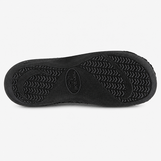 Totes Isotoner POPCORN TERRY Womens Mule Slippers Black