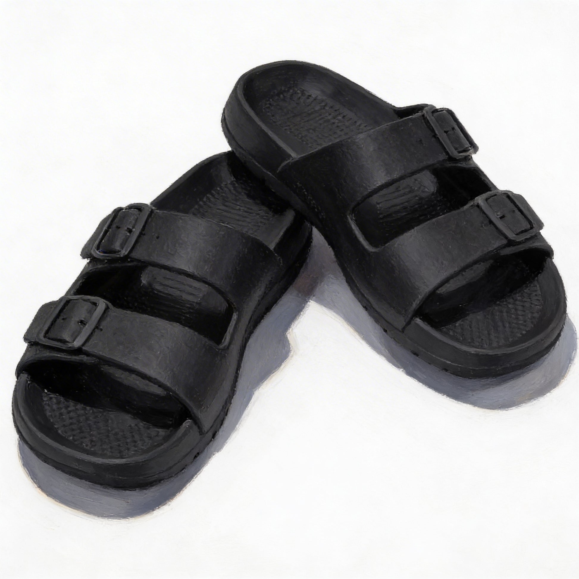 Totes Sol Bounce 0362 Mens Sliders Black