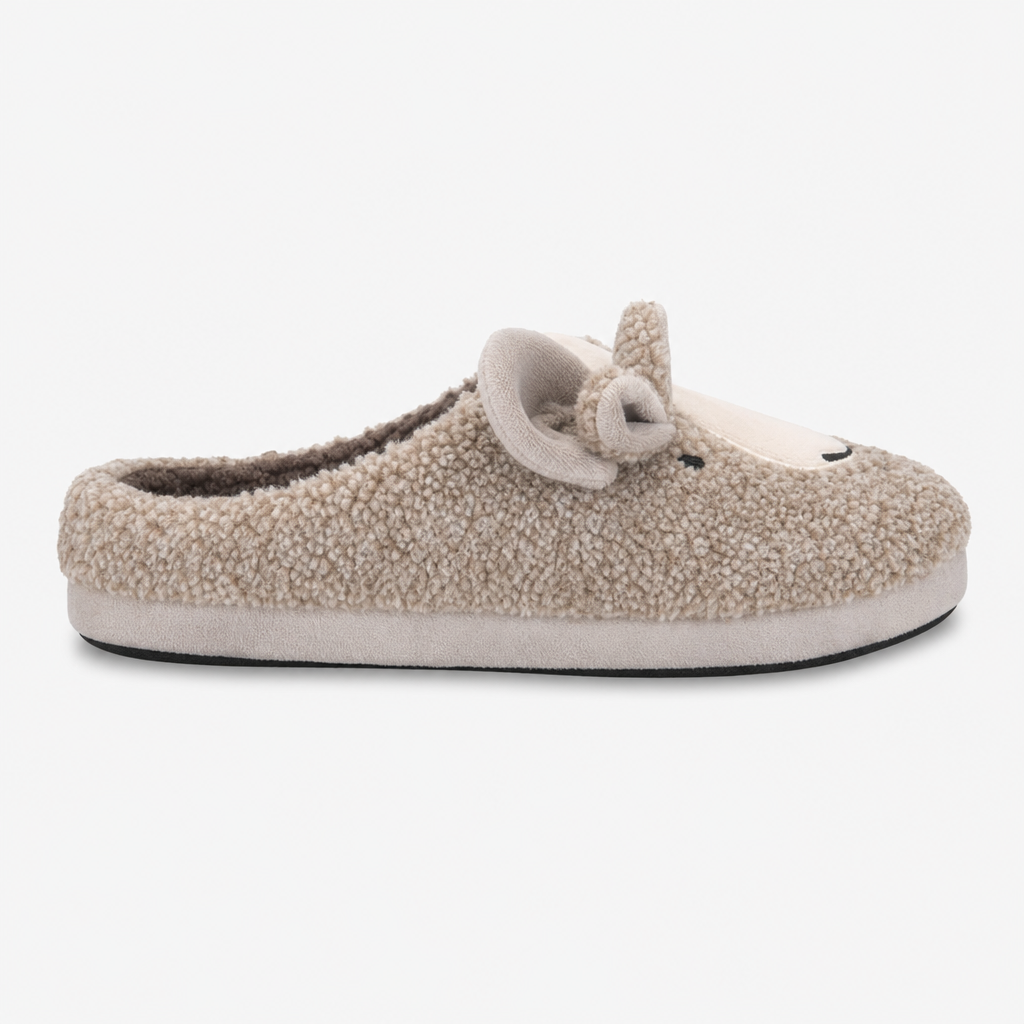 Totes Toasties GOAT NOVELTY MULE SLIPPER Mens Mules Grey