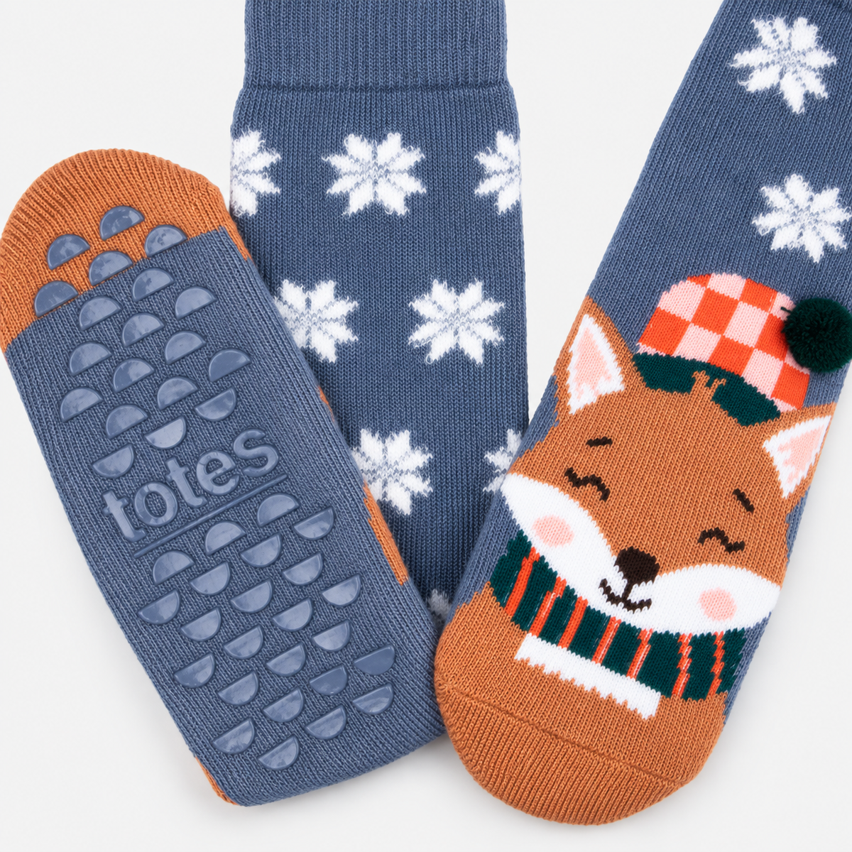 Totes Toasties SINGLE ORIGINAL SLIPPER SOCKS Womens Slipper Socks Fox