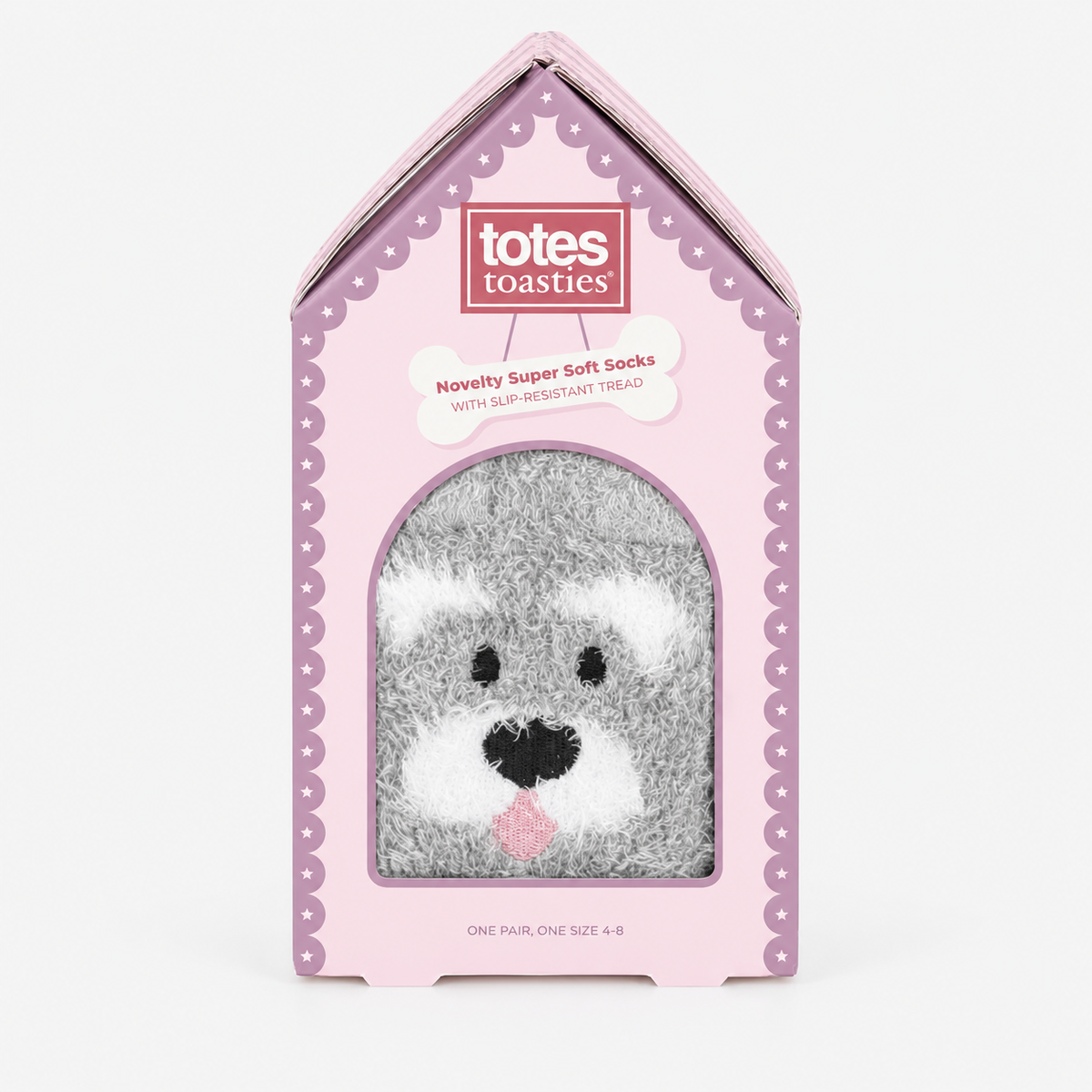 Totes Toasties NOVELTY SUPER SOFT SLIPPER SOCKS Womens Slipper Socks Dog
