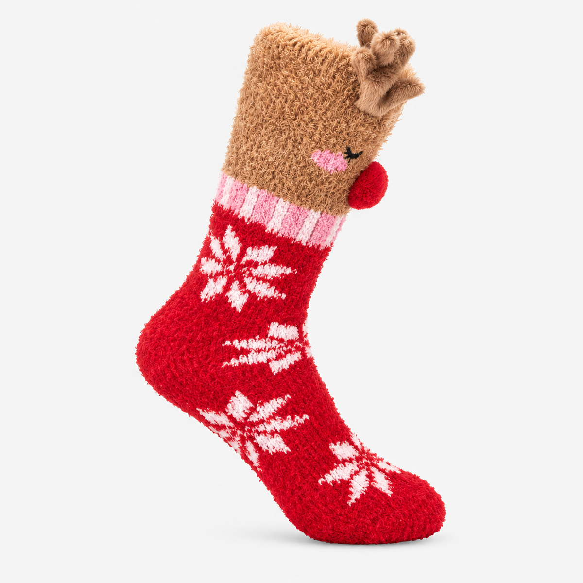 Totes Toasties NOVELTY SUPER SOFT SLIPPER SOCKS Womens Slipper Socks Reindeer