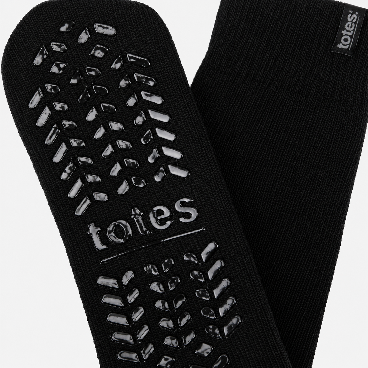 Totes Toasties THERMAL BRUSHED ORIGINAL SLIPPER SOCKS Mens Slipper Socks Black