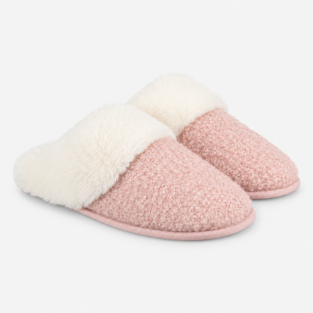 Totes Toasties BORG MULE SLIPPERS Womens Mules Pink