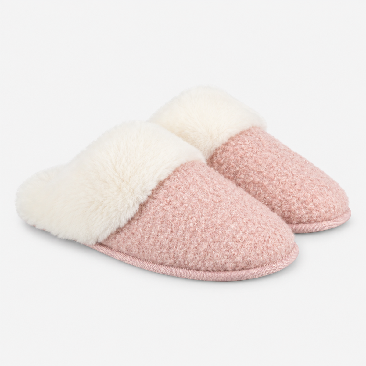 Totes Toasties BORG MULE SLIPPERS Womens Mules Pink
