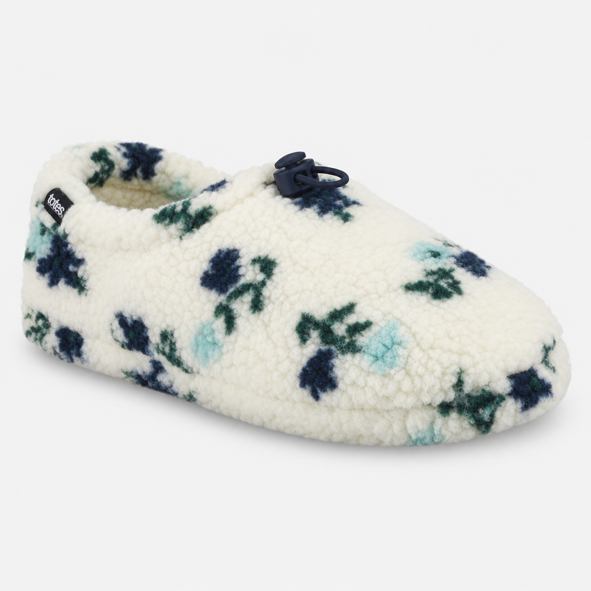 Totes Toasties FULL BACK SLIPPER WITH TOGGLE Womens Full Slippers Floral