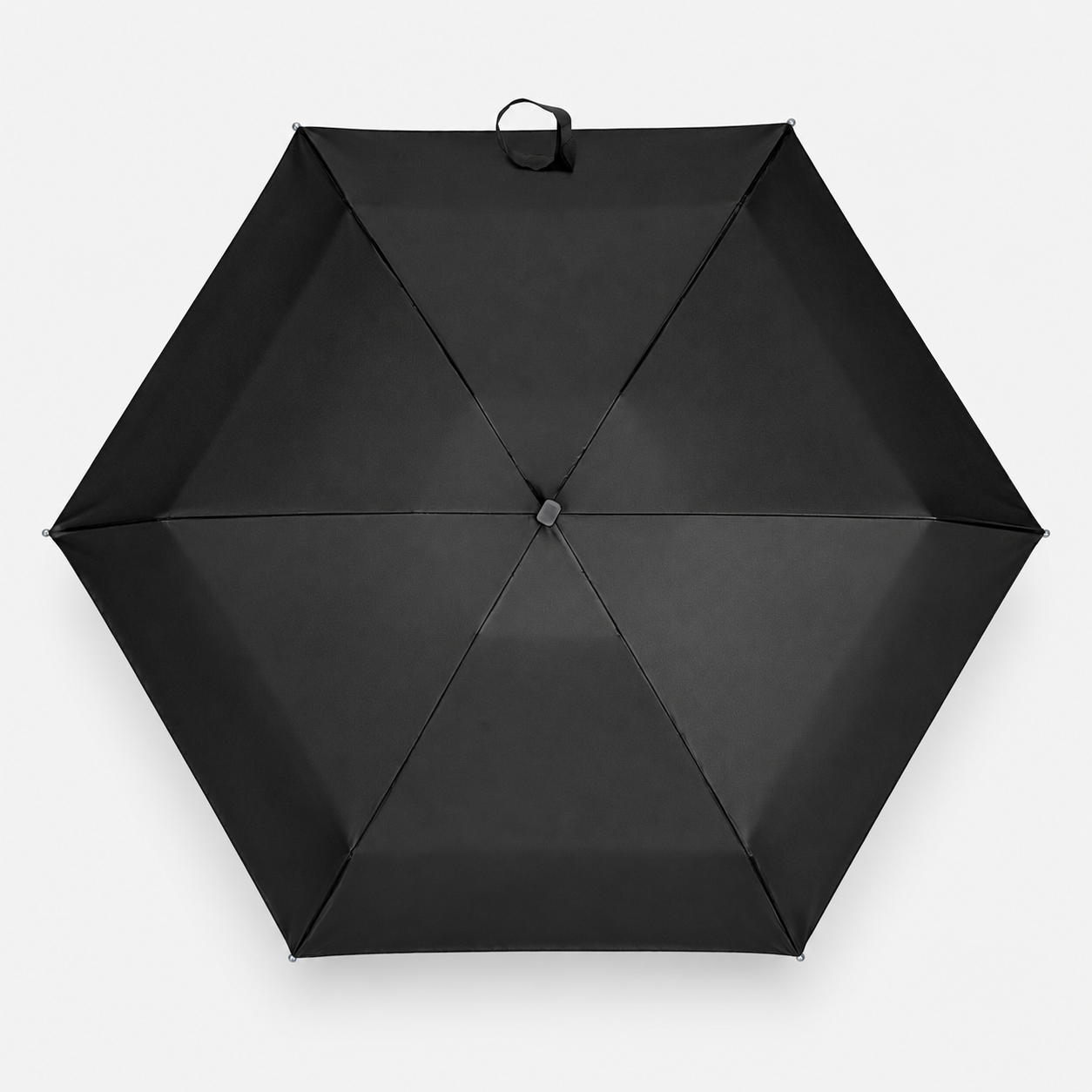 Totes Toasties BRELLA 5 SECTION FLAT Unisex Adults Umbrella Black