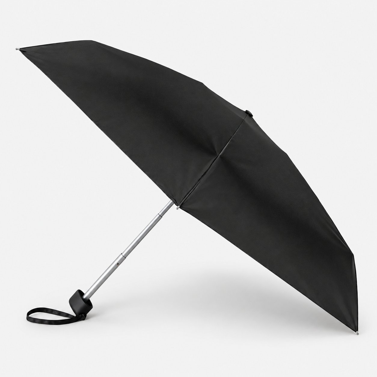 Totes Toasties BRELLA 5 SECTION FLAT Unisex Adults Umbrella Black