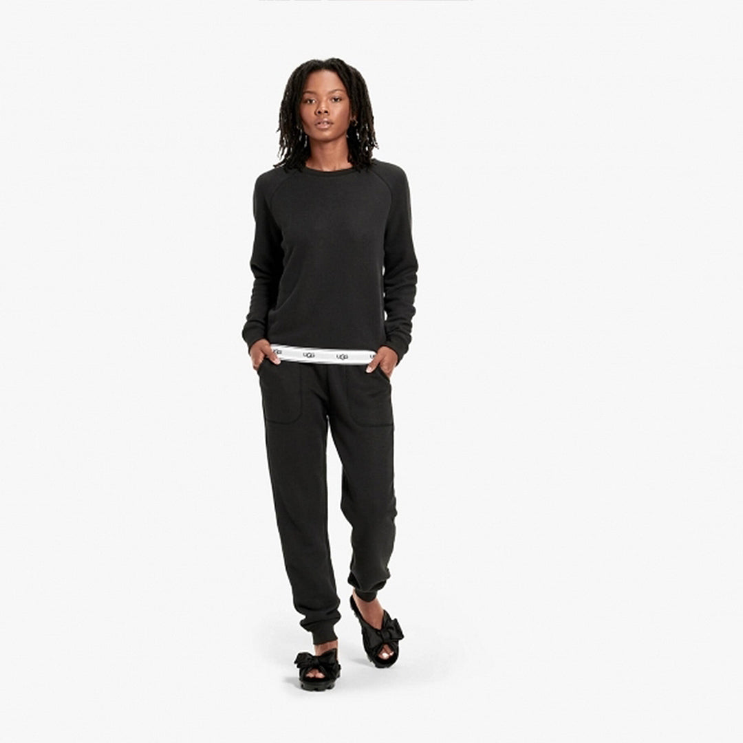 UGG NENA Womens French Terry Sweater Black