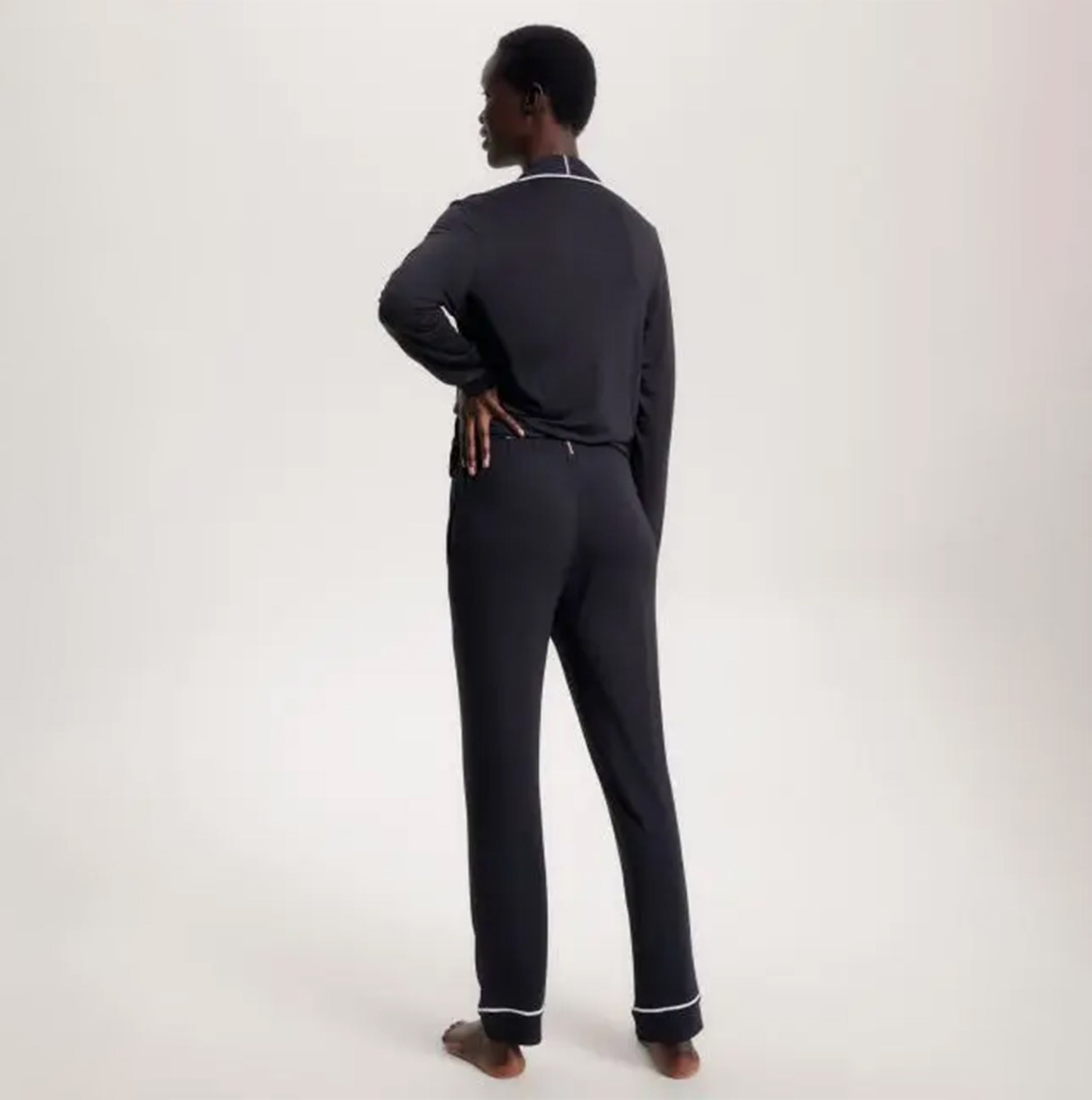 Tommy Hilfiger MODAL PYJ PANT WIPIPING Womens Pants Black