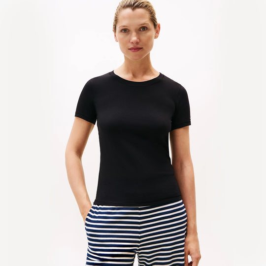 Tommy Hilfiger SS T-Shirt Womens T-Shirts & Tank Tops Multicoloured
