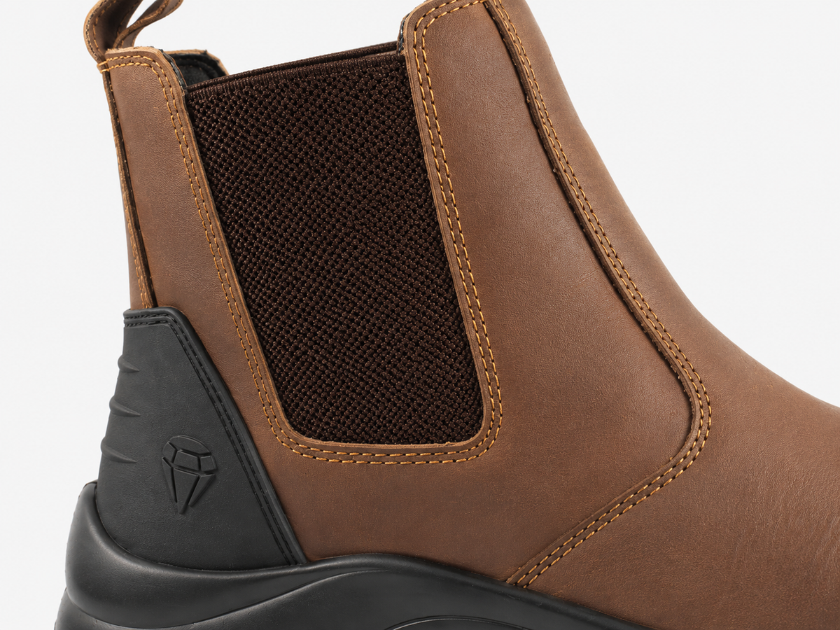 Unbreakable U110 Granite Unisex Composite Toe Safety Dealer Boots Brown
