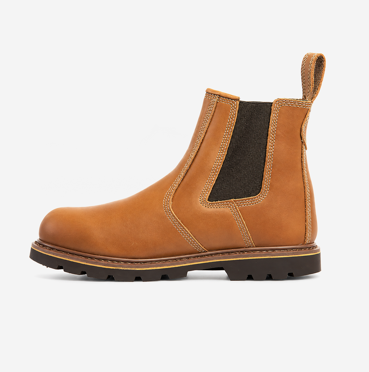 Unbreakable U116 Highland Mens Steel Toe Safety Dealer Boots Tan