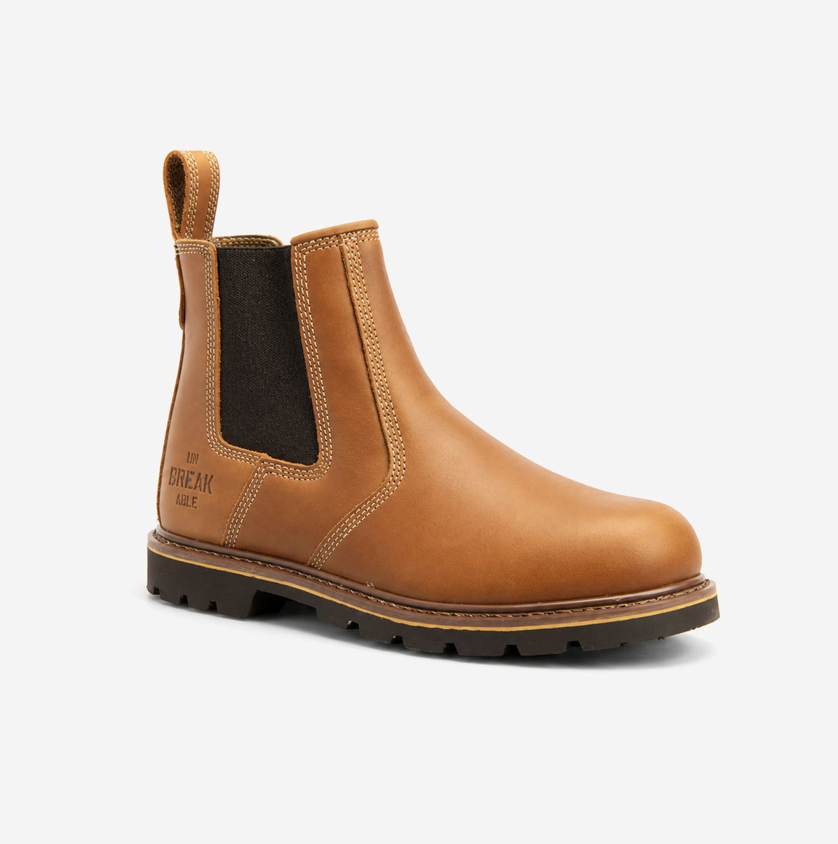 Unbreakable U116 Highland Mens Steel Toe Safety Dealer Boots Tan