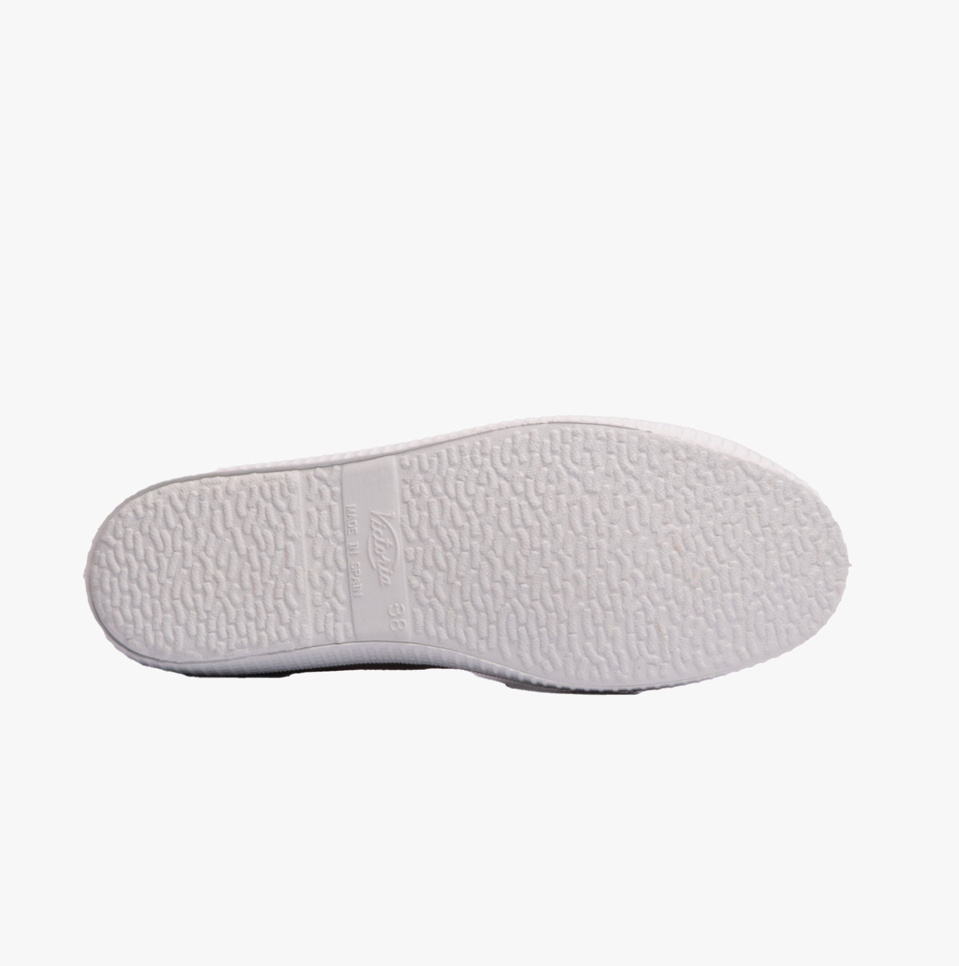 Victoria 1915 INGLESA DREC Womens Canvas Pumps Laurel outsole view with textured rubber sole.