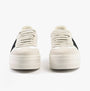 Victoria BARCELONA Womens Trainers Negro front view showcasing lace-up design and platform sole.