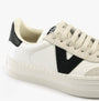 Victoria BARCELONA Womens Trainers Negro side view showcasing black and white elements with lace-up design.