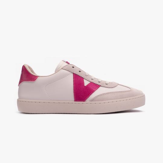 Victoria BERLIN FAUX LEATHER & SPLIT Womens Trainers Fucsia
