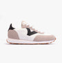 Victoria ASTRO CONTRAST NYLON Womens Trainers Negro side view, featuring leather and nylon upper with lace-up closure.